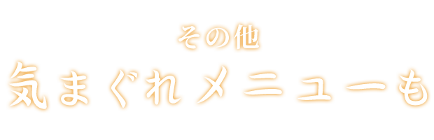 その他気まぐれメニューも